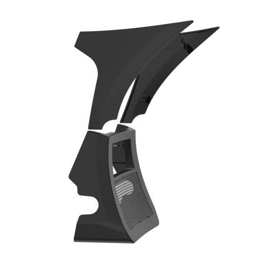 Advanblack COLOR MATCHED FAIRING SPOILER KIT WITH SUPPORT BRACKET FOR '23.5-'25 HARLEY ROAD GLIDE