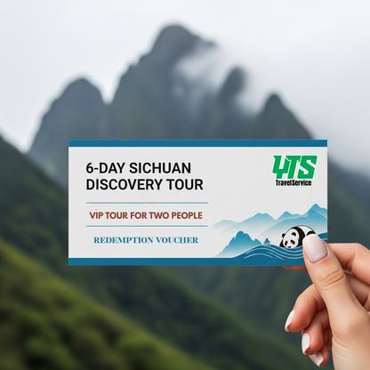 Travel Redemption Voucher:  6-day Sichuan Discovery Tour for 2 people
