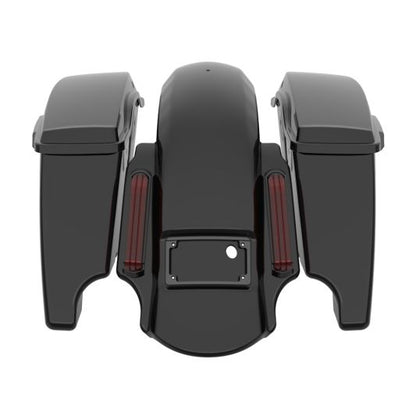 Advanblack COLOR MATCHED STRETCHED BAGS, LIDS BLACK LATCH HARDWARE FOR '23-'25 HARLEY TOURING CVO & '24-'25 STREET GLIDE, ROAD GLIDE